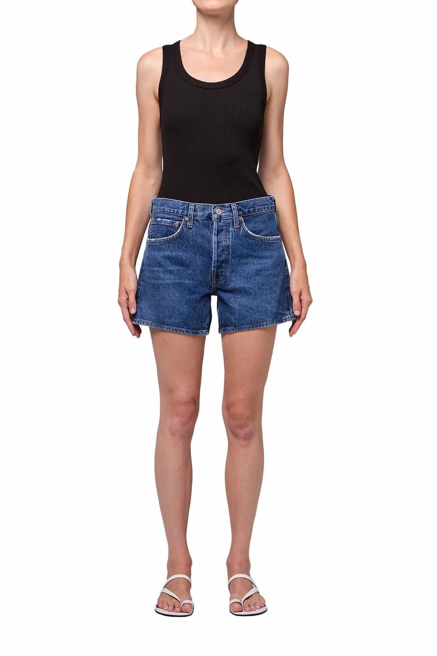NEW AGOLDE parker high waist long short in enamour